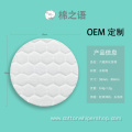 Hexagonal embossed disc cotton pad